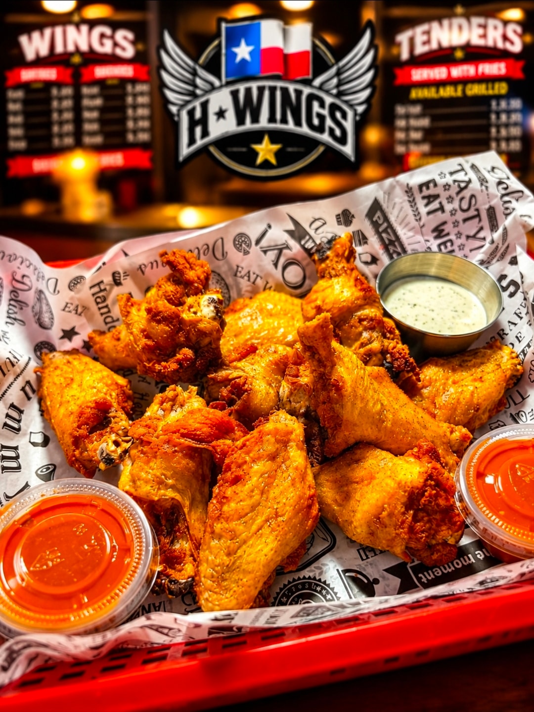 H-Wings food photography